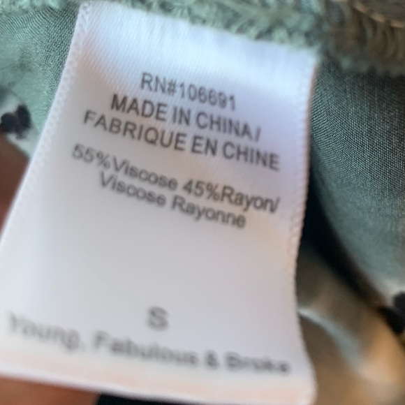 NWT Young Fabulous Broke Tie Dye Blue Womens Size Small Lightweight Summer Skirt - Picture 8 of 8